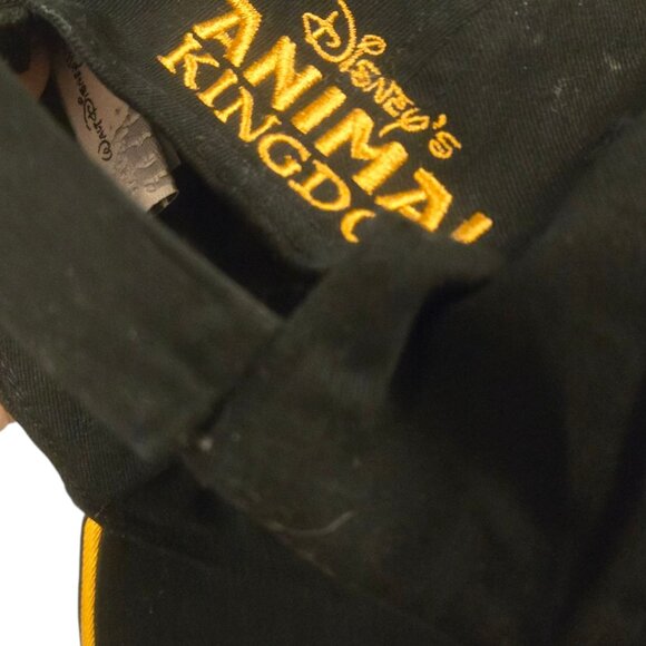Disneys Animal Kingdom Baseball Cap King Of The Jungle Black Hat Adjustable - Picture 10 of 16